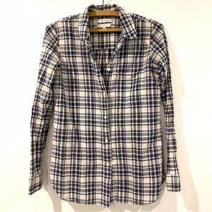 Madewell Plaid Cotton Slim Shirt